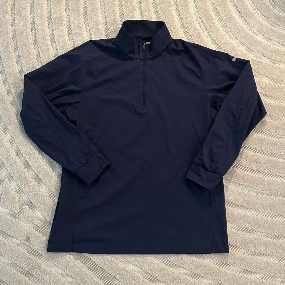 Uniqlo DRY-EX UV Protection Half-Zip T-Shirt Jacket Pullover in Blue - L - Picture 3 of 13